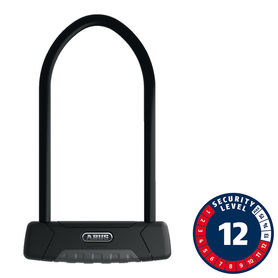 Abus, Granit Plus 470, U-Lock, Key, 12mm, 15.0cm x 23.0cm, 5.9'' x 9'', USH, Black