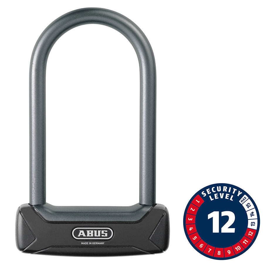 Abus, Granit Plus 640, U-Lock, Key, 12mm, 8.30cm x 15.0 cm, 3.3''x 5.9'', Black