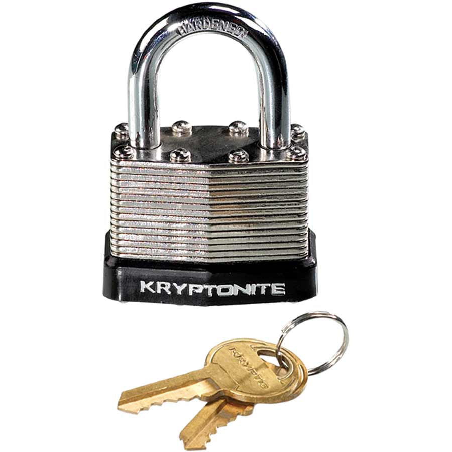 Kryptonite, 44mm Laminated Steel, Padlock, Key, 44mm, 1.7'', Silver