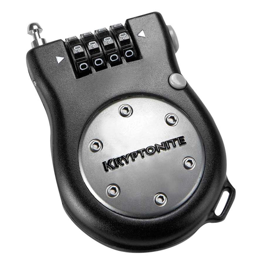 Kryptonite, R2 Retractor, Cable lock, Combination, 2.6mm, 90cm, 3', Black