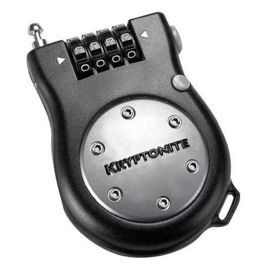Kryptonite, R2 Retractor, Cable lock, Combination, 2.6mm, 90cm, 3', Black