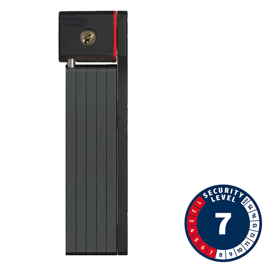 Abus, Bordo uGrip 5700 SH, Folding Lock, Key, 80cm, 2.6', 5mm, Black
