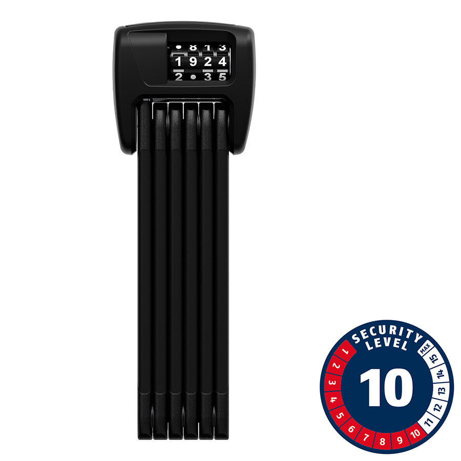 Abus, Bordo 6000C, Folding Lock, Combination, 5mm, 90cm, 3', SH, Black