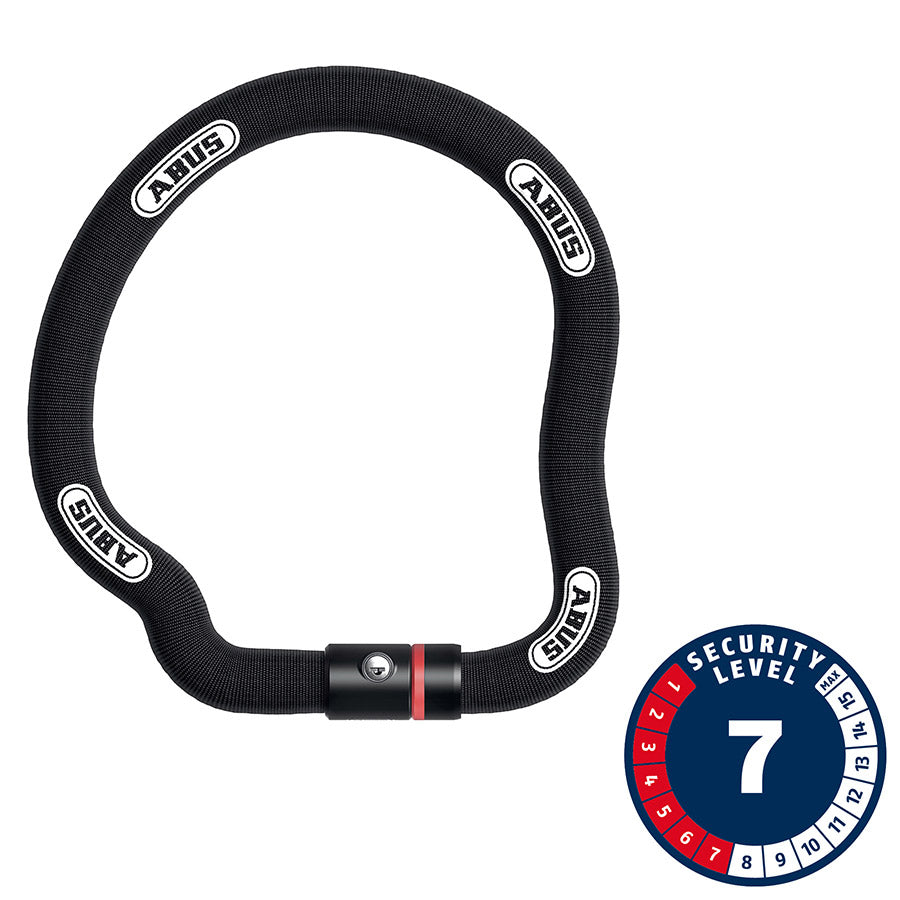 Abus, Goose 6206K, Chain Lock, Key, 6mm, 85cm, 2.8', Black