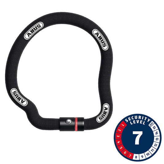 Abus, Goose 6206K, Chain Lock, Key, 6mm, 85cm, 2.8', Black