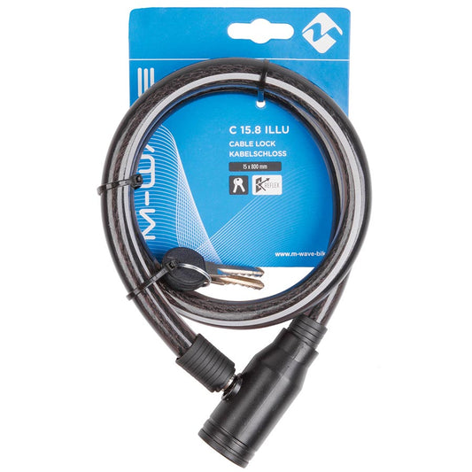 M-Wave, C 15.8 Illu Cable, Cable lock