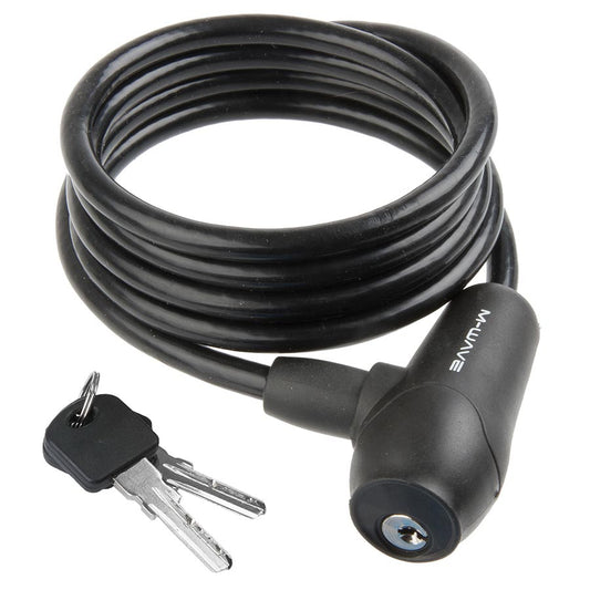 M-Wave, S 8.15 S, Cable lock, Key, 8mm, 8x1500mm, Black