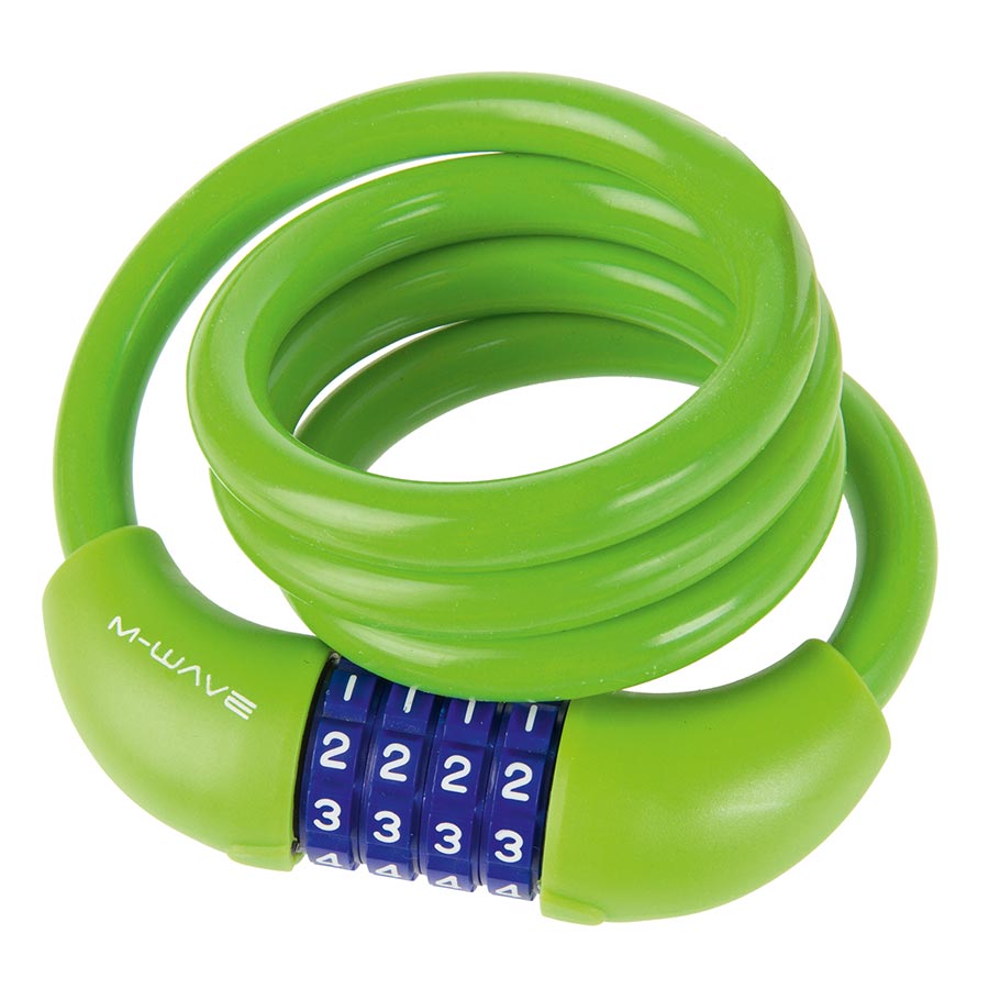 M-Wave, DS 12.10, Cable lock, Combination, 12mm, 12x1000mm, Green