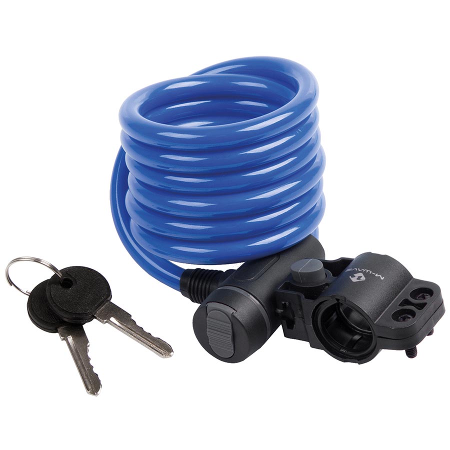 M-Wave, S 10.18, Cable lock, Key, 10mm, 10x1800mm, Red