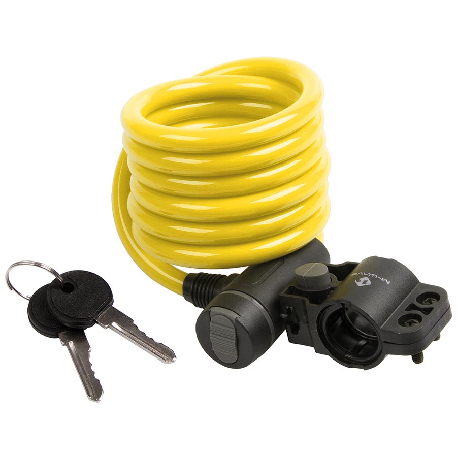 M-Wave, S 10.18, Cable lock, Key, 10mm, 10x1800mm, Red