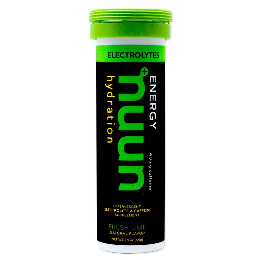 Nuun, Sport + Caffeine, Drink Mix, Fresh Lime, Box of 8, 10 servings