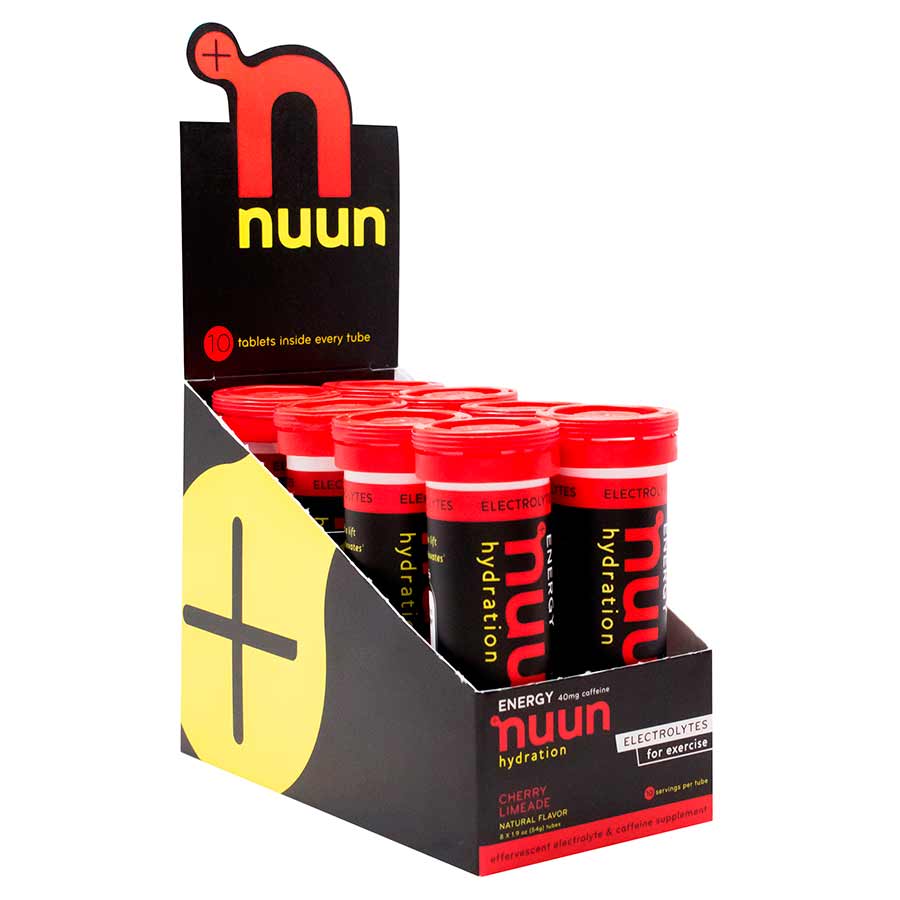 Nuun, Sport + Caffeine, Drink Mix, Fresh Lime, Box of 8, 10 servings