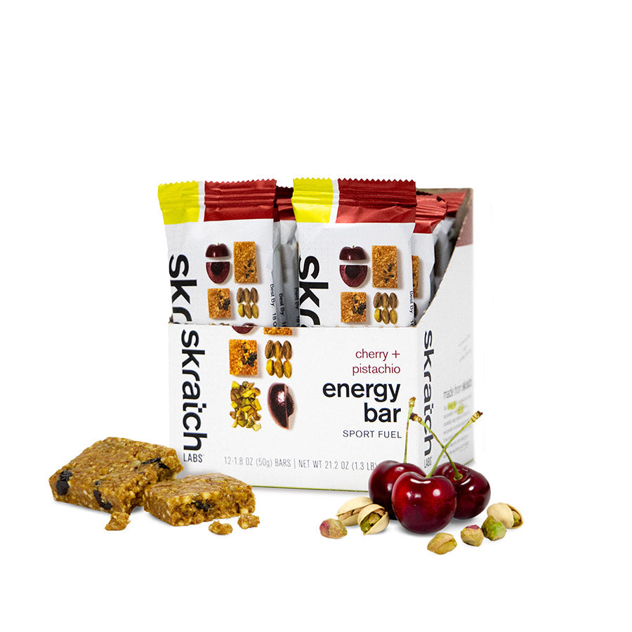 Skratch Labs, Anytime Energy, Bar, Cherry/Pistachio, 12 x 50g