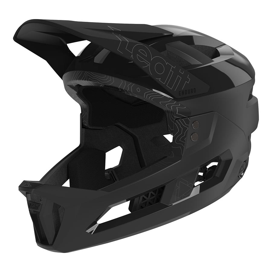 Leatt, MTB Enduro 3.0 Men, Full Face Helmet, Stealth, S, 51-55cm