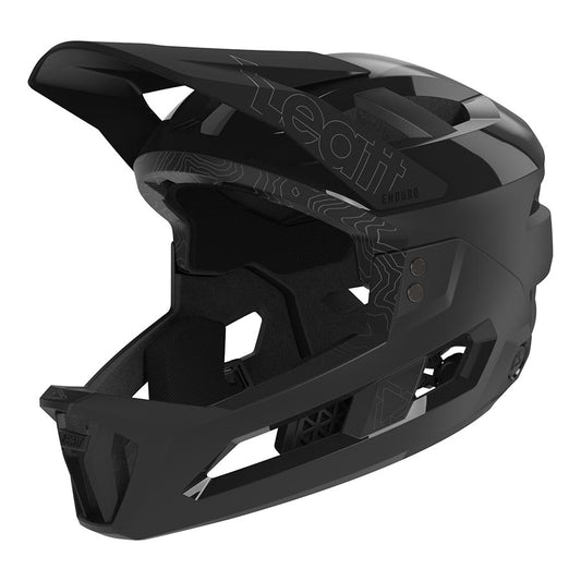 Leatt, MTB Enduro 3.0 Men, Full Face Helmet, Stealth, S, 51-55cm