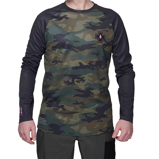 Muc-Off, Premium Riders, Jersey, Long Sleeves, Men, Camo, M