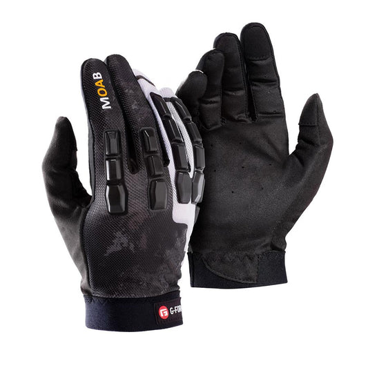 G-Form, Moab Trail, Full Finger Gloves, Black/White, S, Pair