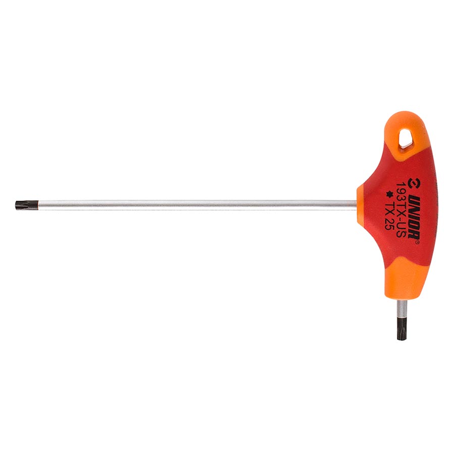 Unior, T-Handle Torx, Torx Wrench, T10, Red/Orange
