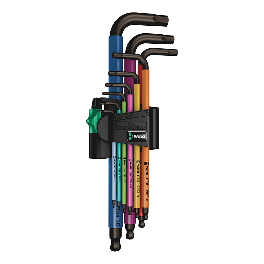 Wera 950/9 Hex-Plus SB L-Key Hex Wrench Set - Metric, Multicolor