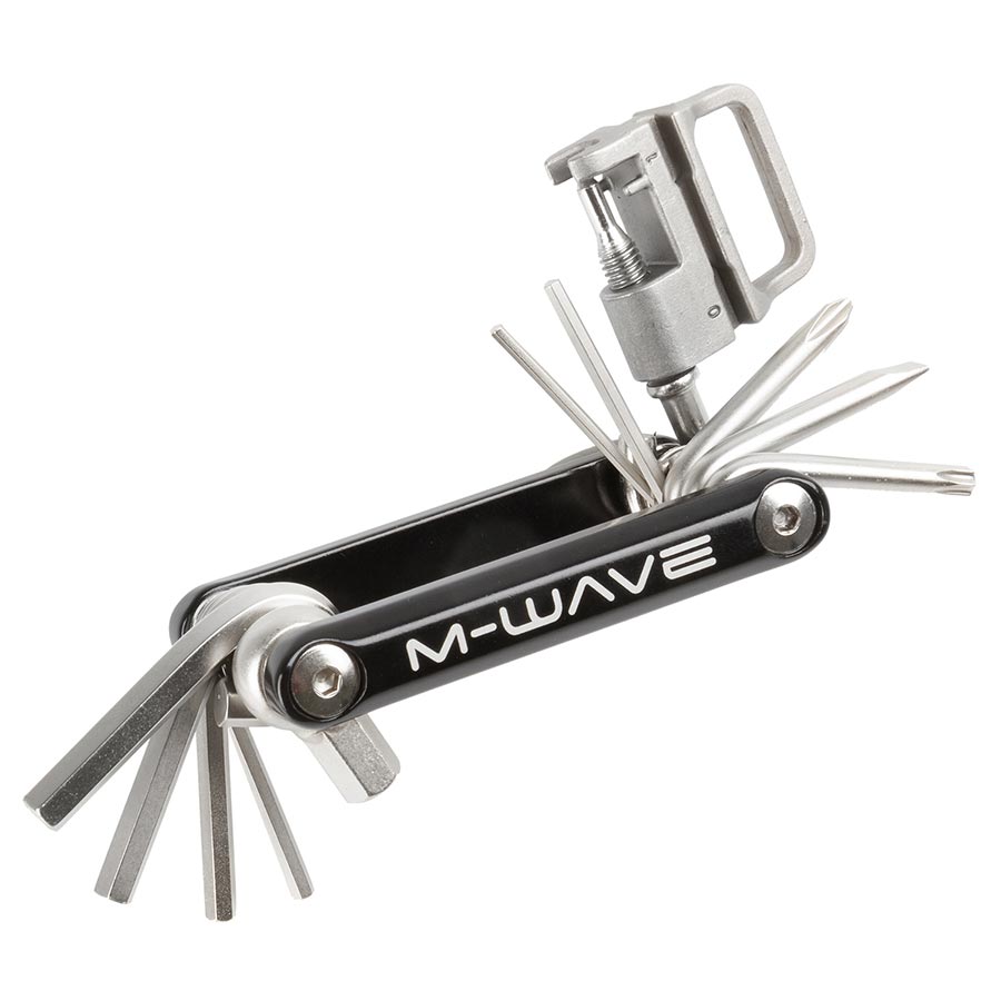 M-Wave, Mini 15, Multi-Tools, Number of Tools: 15, Hex 2mm, 2.5mm, 3mm, 4mm, 5mm, 6mm, 8mm, T25, Phillips, Flat Head, 12, 13, 14 and 15G spoke wrenches, Chain tool
