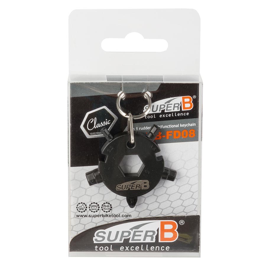 Super-B, TB-FD08, 9 in 1 Rudder keychain