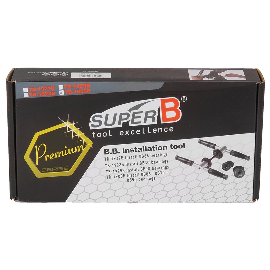 Super-B, TB-1900B, Bearing Press for Pressfit BB's, with adapters for BB 30, BB 86/92 and BB 90
