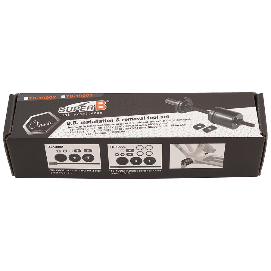 Super-B, TB-19003B, Bottom Bracket Tool, for BB 86/90/92 (24 mm), BB30 (30 mm), Sram GXP (22/24 mm), DUB (28,99 mm)