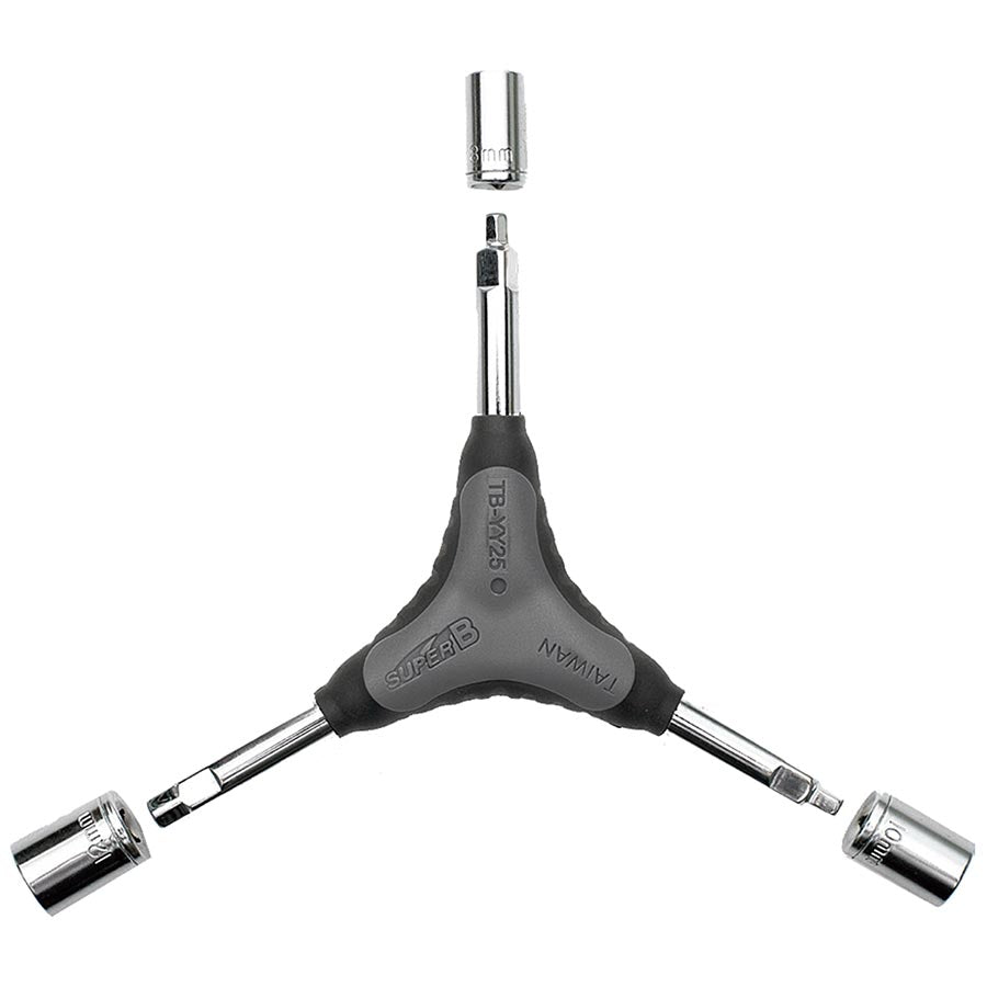 Super-B, TB-YY 25, Y Wrench, Box 8, 10 12mm, Hex 4, 5, 6mm