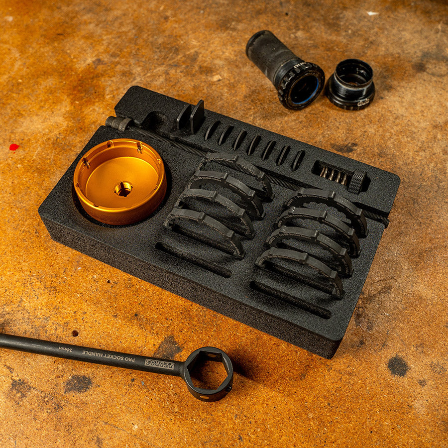 Pedros, Pro BB Socket, Bottom Bracket Tool, Shiamno 16x44, BSA30/DUB 12x46, T47 16x52, & T47 12x52, Set