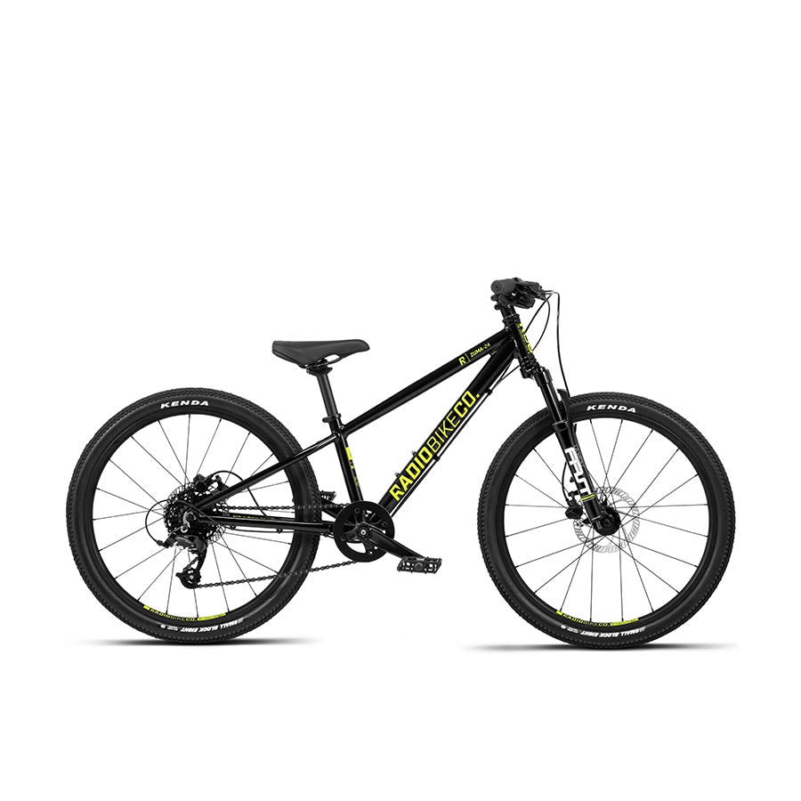 Radio Zuma, Zuma 24 SUS, Kids Bicycle, 24'', Black, 19.3