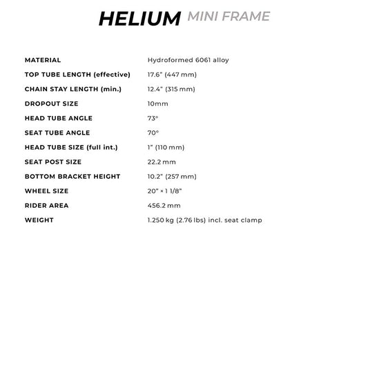 Radio Raceline, Helium Mini, Black, 17.6''