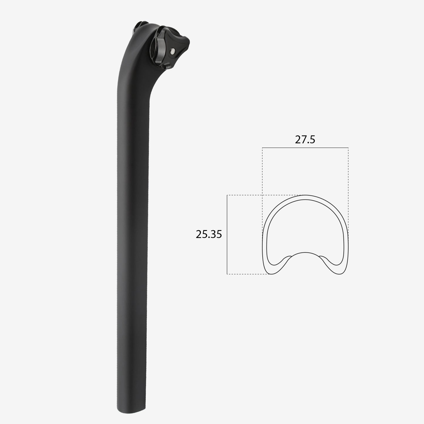 Basso Diamante / SV / Palta III Carbon 0mm Seatpost