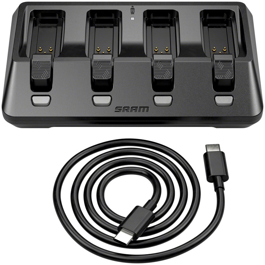 SRAM AXS eTap 4-Port Battery Base Charger - Includes USB-C Cord