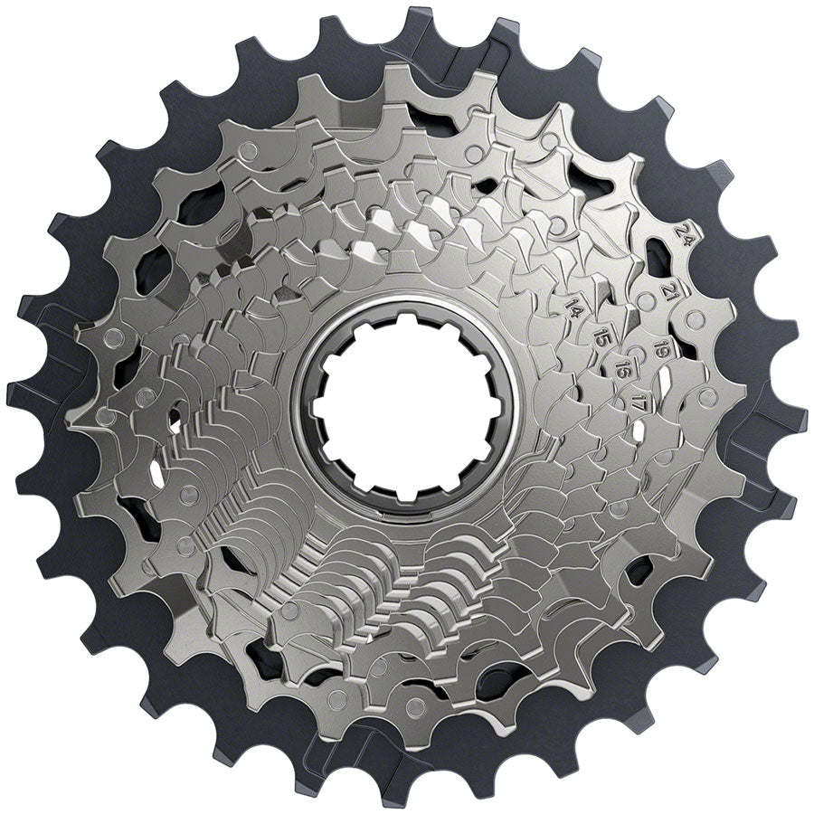 SRAM Force AXS XG-1270 Cassette - 12-Speed, Silver, For XDR Driver Body, D1