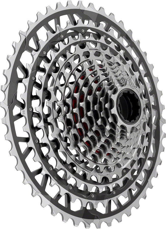 SRAM RED XPLR XG-1391 Cassette - 13-Speed, 10-46t, For XDR Driver, Black/Silver, E1