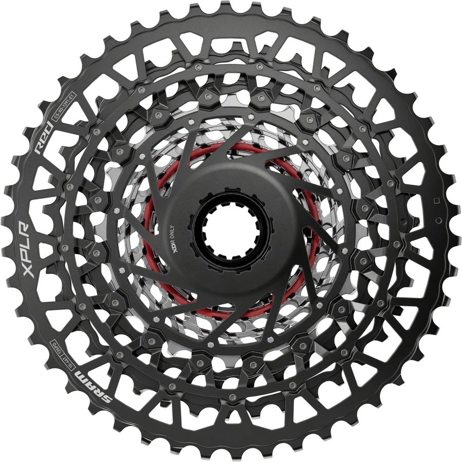 SRAM RED XPLR XG-1391 Cassette - 13-Speed, 10-46t, For XDR Driver, Black/Silver, E1