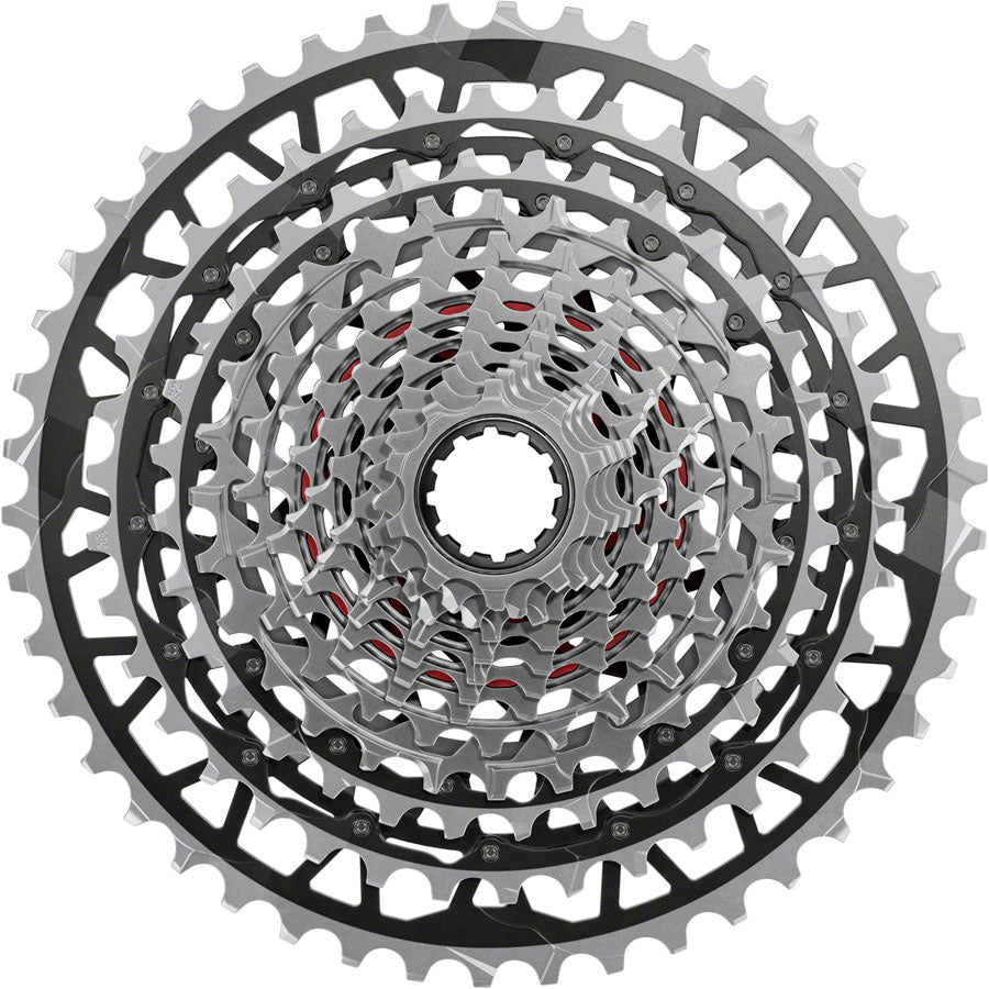 SRAM RED XPLR XG-1391 Cassette - 13-Speed, 10-46t, For XDR Driver, Black/Silver, E1