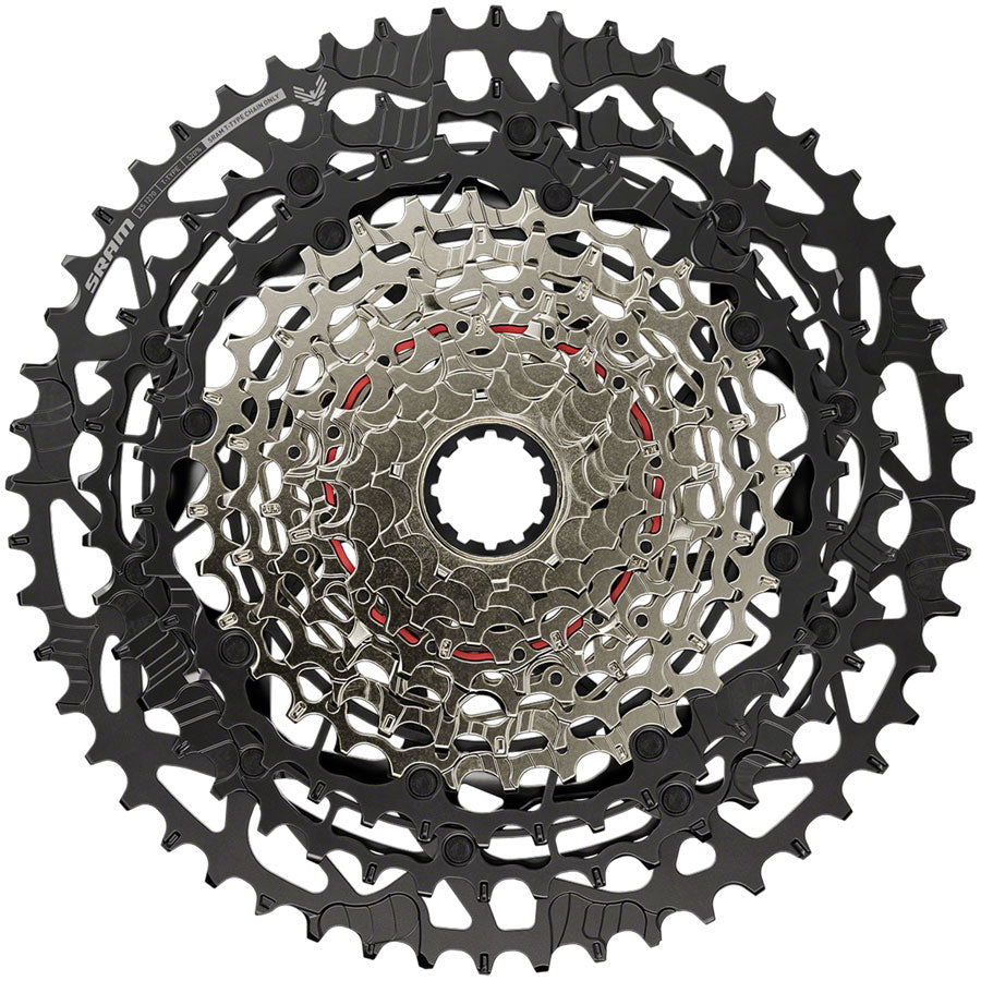 SRAM Eagle T-Type XS-1270 Cassette - 12-Speed, 10-52t, For HG (8-10) Driver, Silver/Black