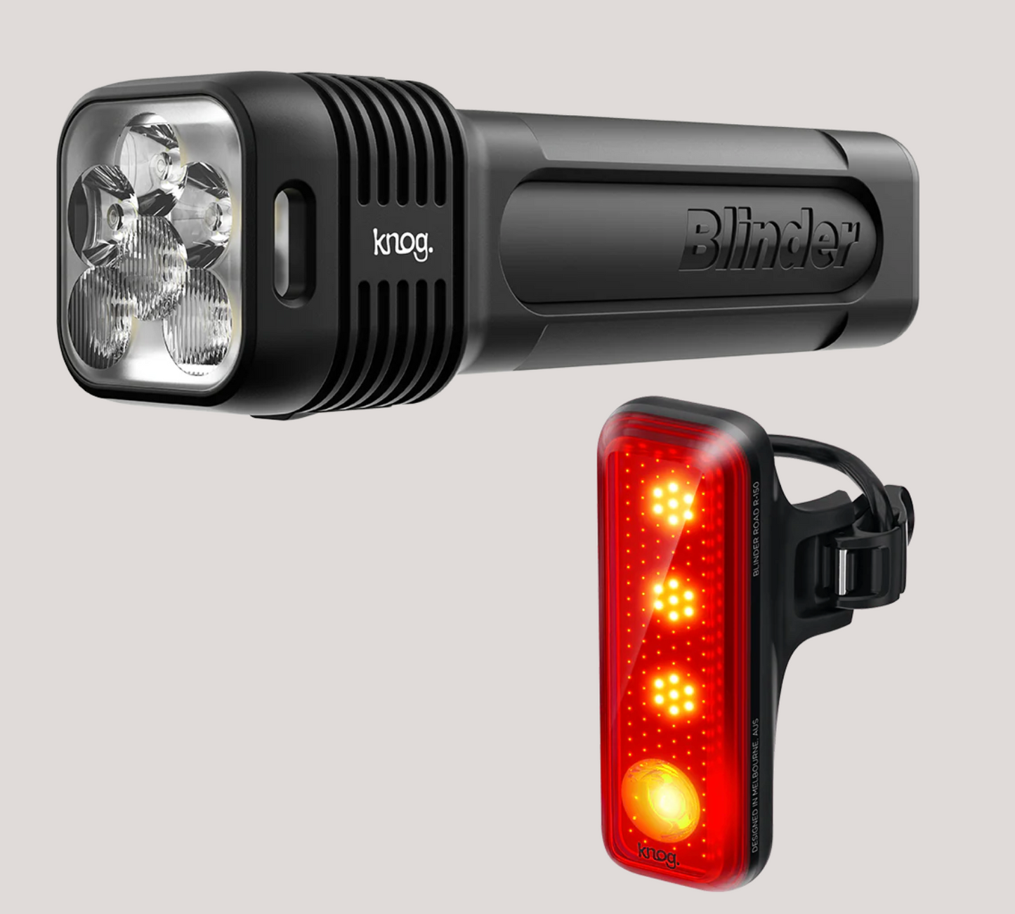 Knog Blinder 1300 & Blinder R-150 Rear Bike Light Set