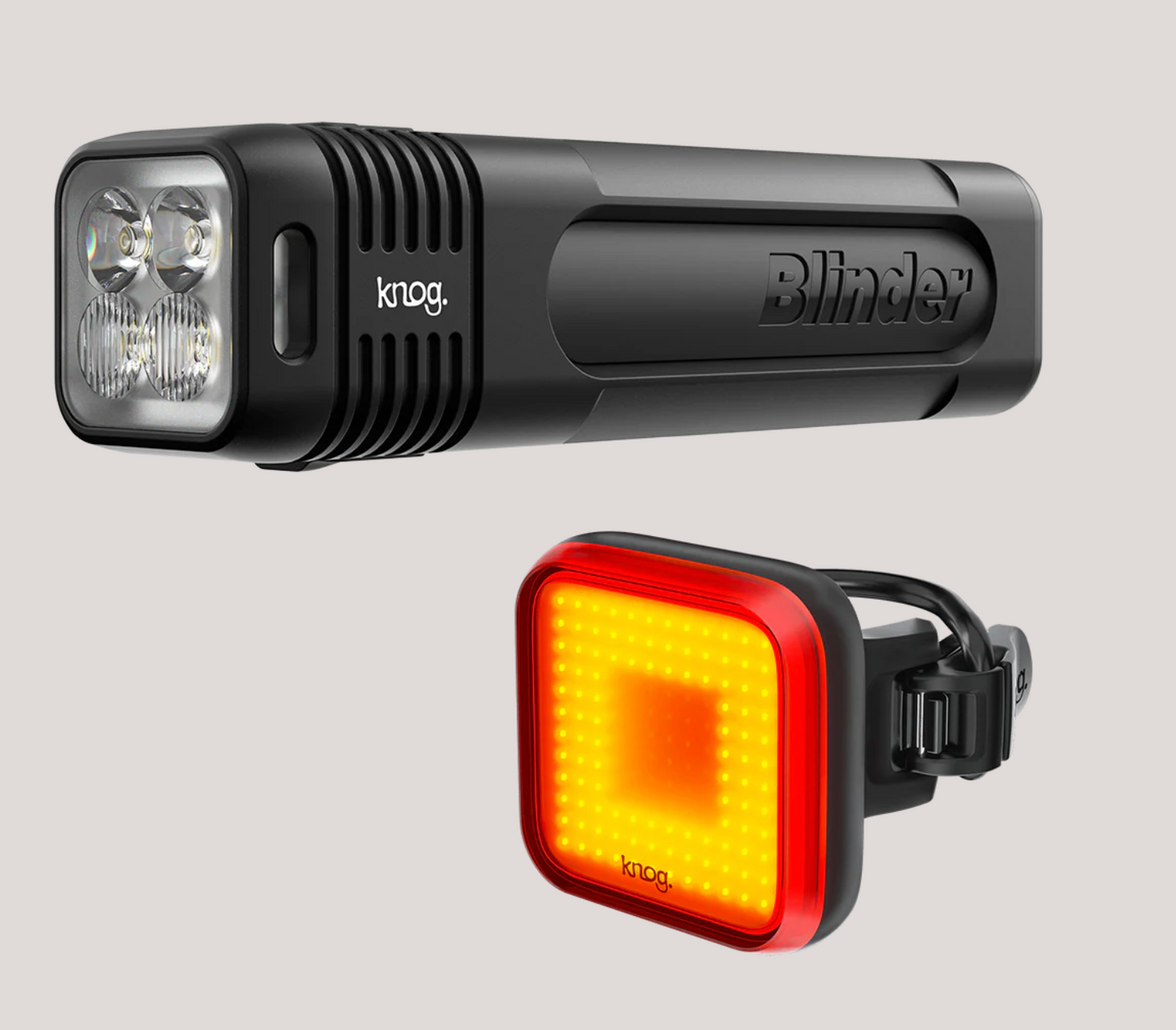 Knog Blinder 600 & Blinder Square Rear Bike Light Set