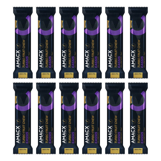Amacx Turbo Fruit Chew Black Currant 12 pack