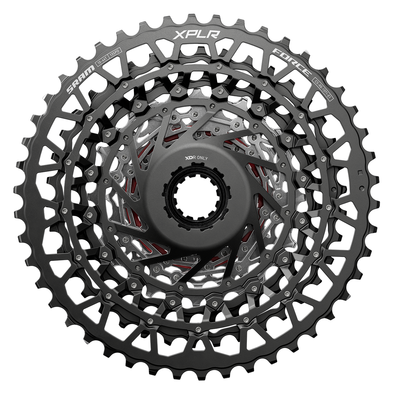 SRAM Force E1 XPLR XG-1371 Cassette - 13-Speed - 10-46t